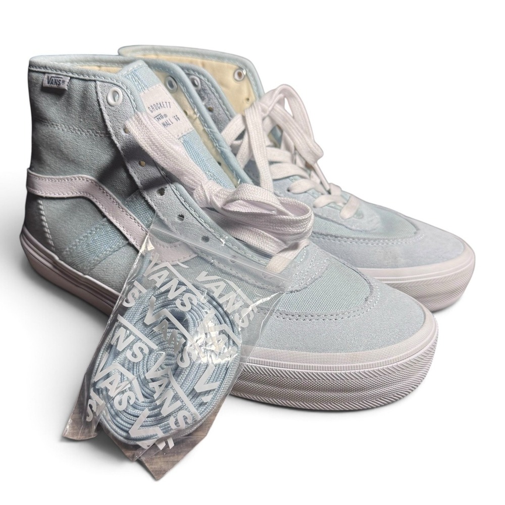 Vans Gilbert Crockett Pro Mid Men's 8 Winter Sky White Skate Shoes NWOB